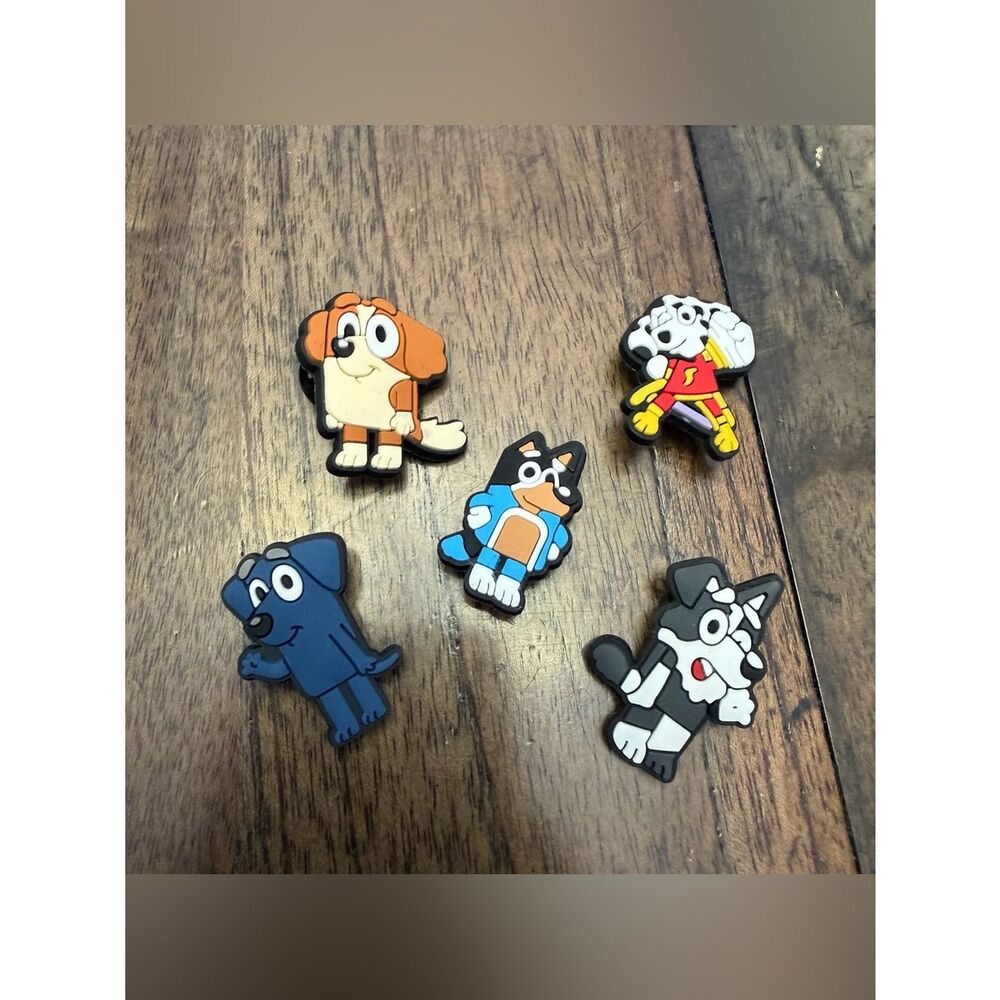 Blue  Dog Shoe Charms